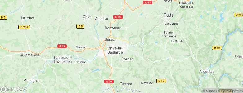 Malemort-sur-Corrèze, France Map