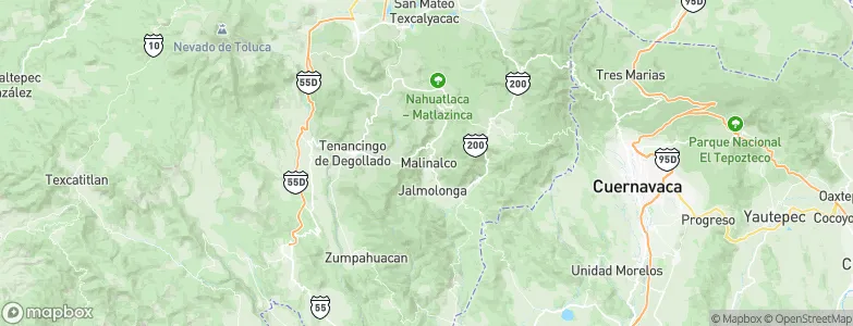 Malinalco, Mexico Map