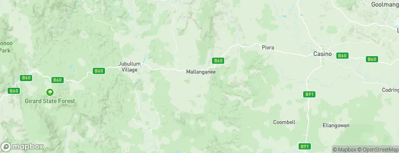 Mallanganee, Australia Map