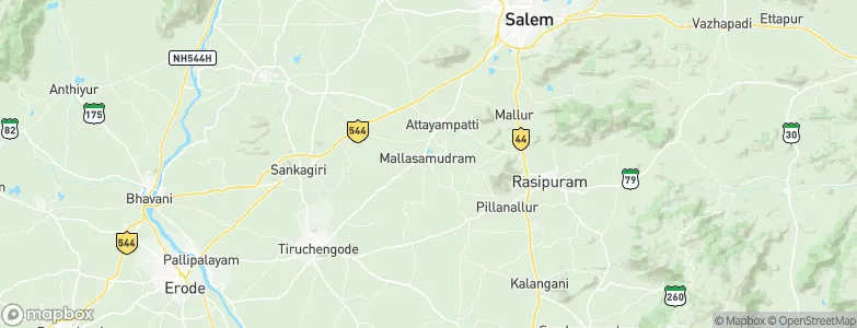 Mallasamudram, India Map