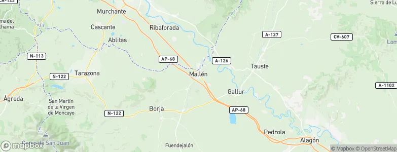 Mallén, Spain Map