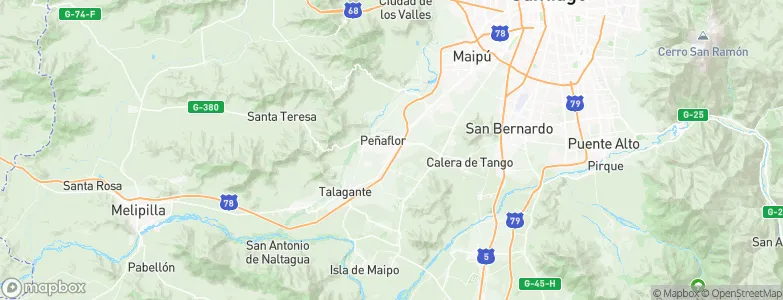 Malloco, Chile Map