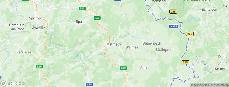 Malmédy, Belgium Map
