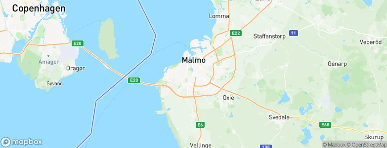Malmö Municipality, Sweden Map