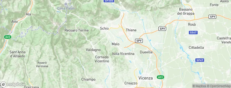 Malo, Italy Map