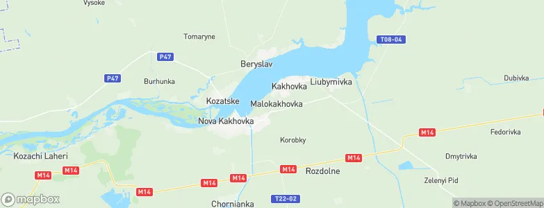 Malokakhovka, Ukraine Map