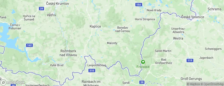 Malonty, Czechia Map
