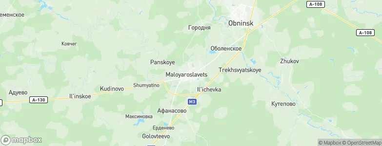Maloyaroslavets, Russia Map