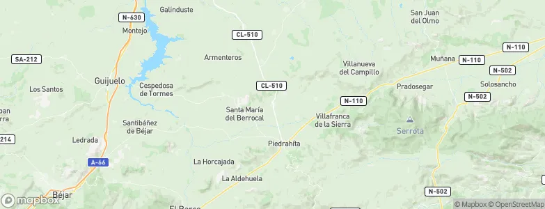 Malpartida de Corneja, Spain Map