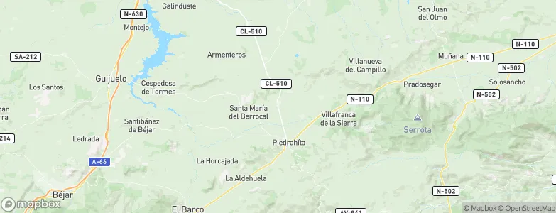 Malpartida de Corneja, Spain Map