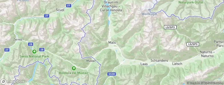 Mals, Italy Map