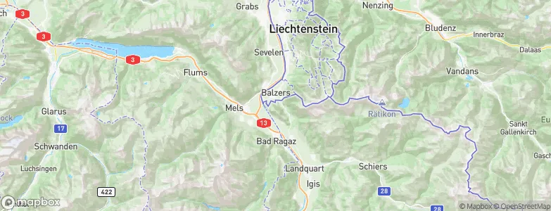 Mäls, Liechtenstein Map