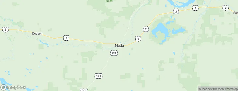Malta, United States Map