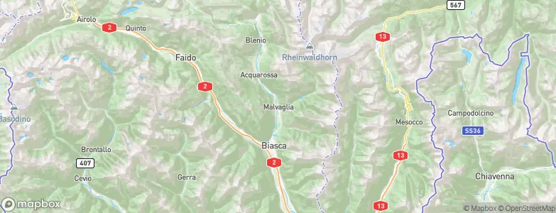 Malvaglia, Switzerland Map
