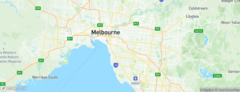 Malvern, Australia Map