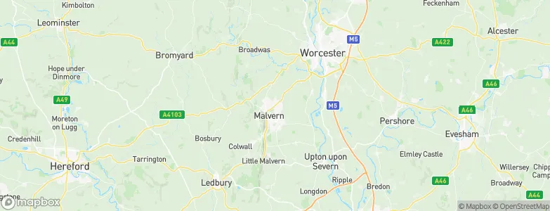 Malvern Link, United Kingdom Map