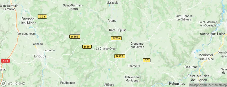 Malvières, France Map