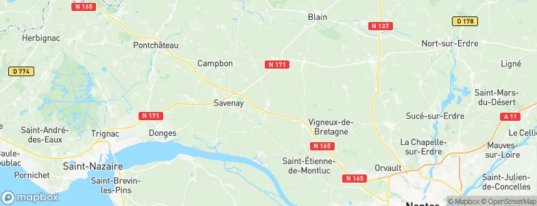 Malville, France Map