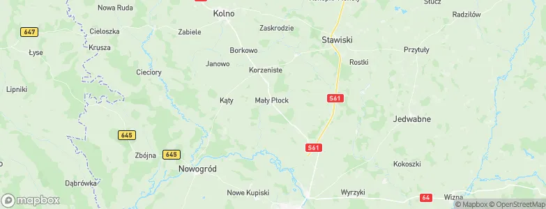 Mały Płock, Poland Map