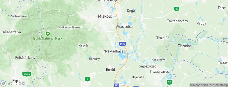 Mályi, Hungary Map