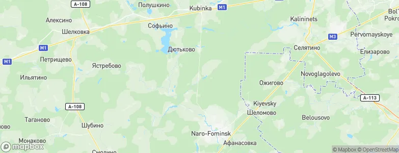 Malyye Semënychi, Russia Map