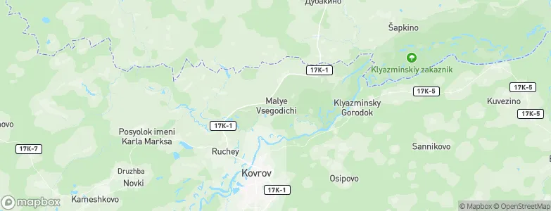 Malyye Vsegodichi, Russia Map