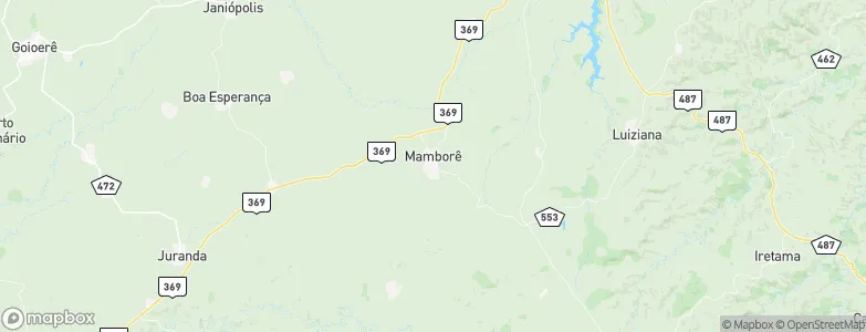Mamborê, Brazil Map