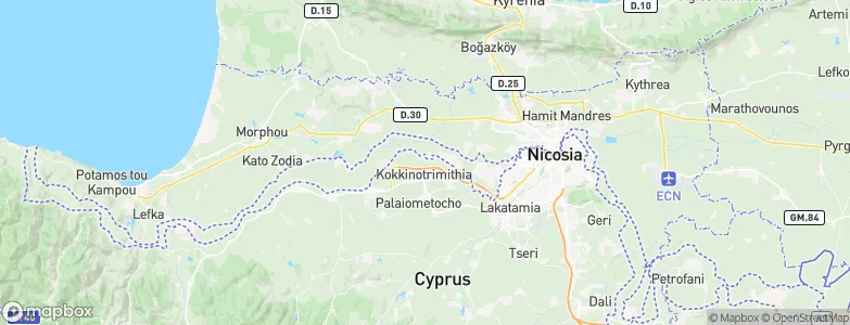 Mámmari, Cyprus Map