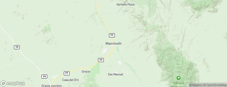 Mammoth, United States Map