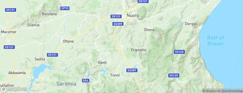Mamoiada, Italy Map