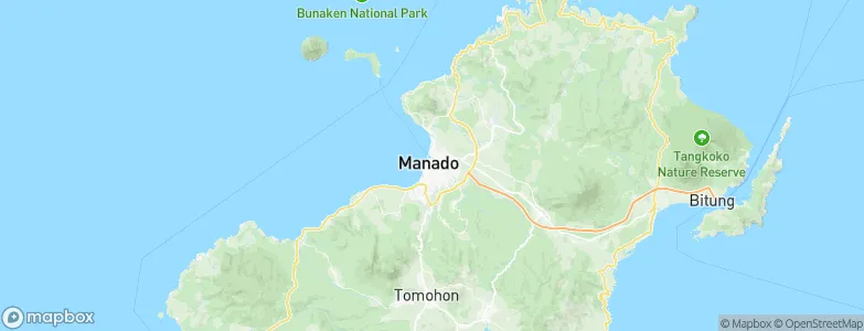 Manado, Indonesia Map