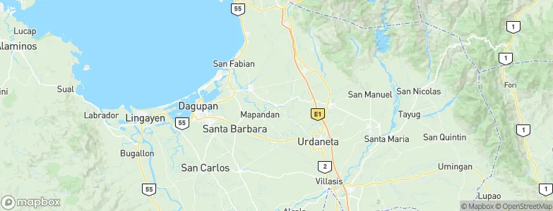 Manaoag, Philippines Map