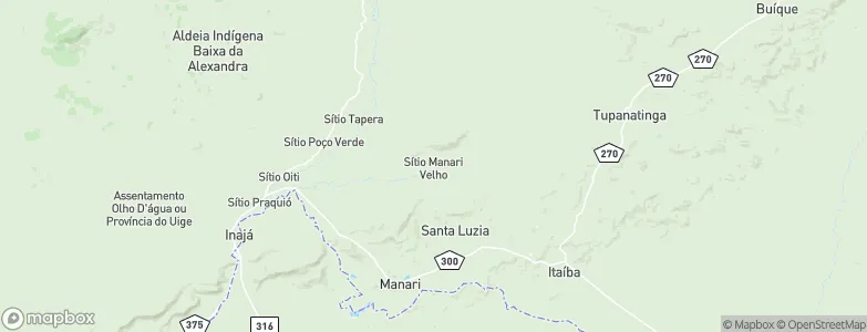Manari, Brazil Map