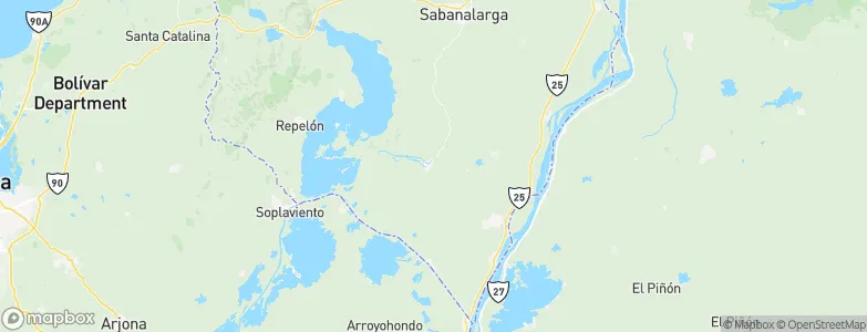 Manatí, Colombia Map