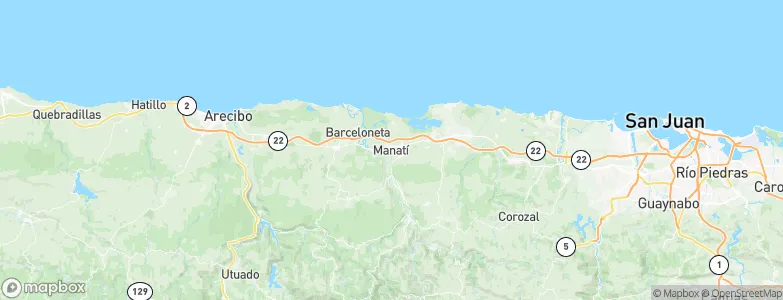 Manatí, Puerto Rico Map