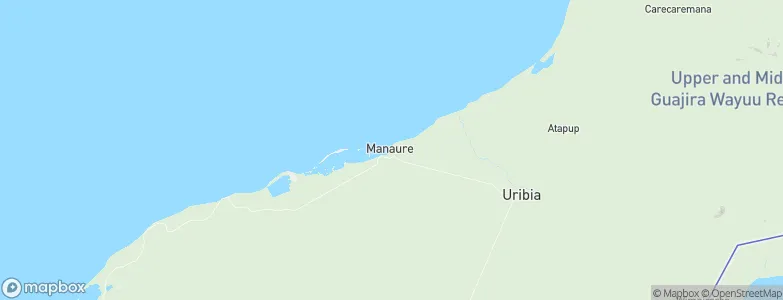 Manaure, Colombia Map