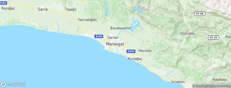 Manavgat, Turkey Map