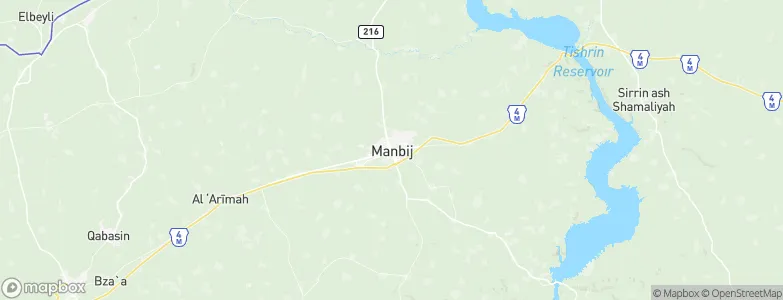 Manbij, Syria Map