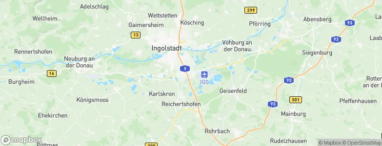Manching, Germany Map