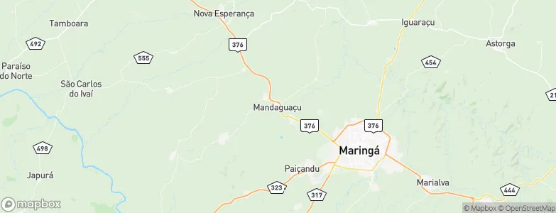 Mandaguaçu, Brazil Map