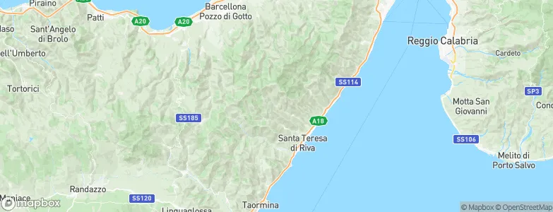 Mandanici, Italy Map