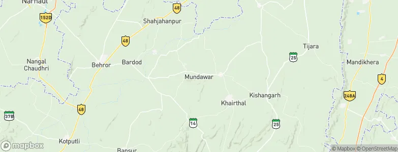 Mandāwar, India Map