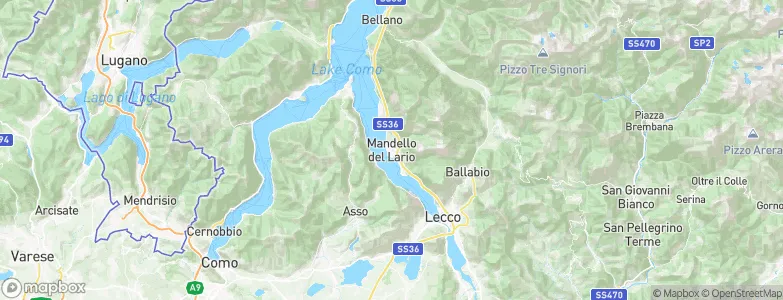 Mandello del Lario, Italy Map