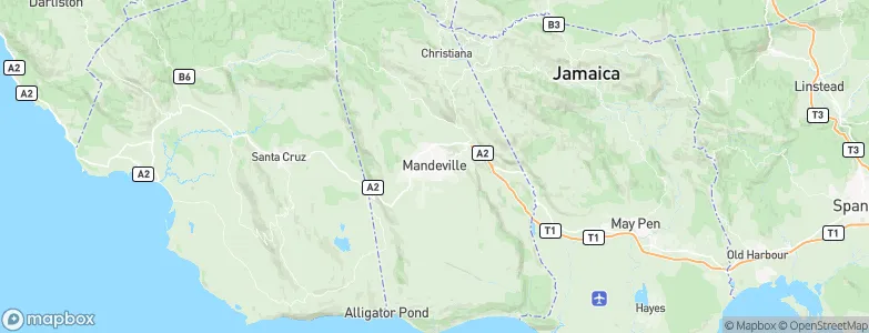 Mandeville, Jamaica Map
