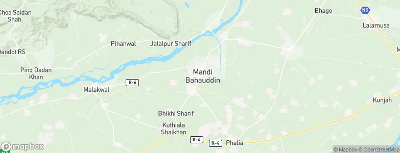 Mandi Bahauddin, Pakistan Map
