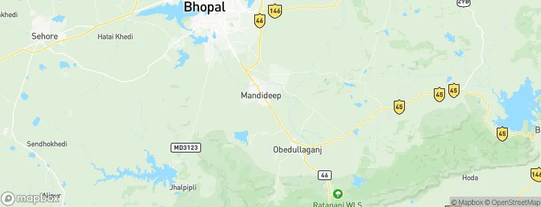 Mandideep, India Map