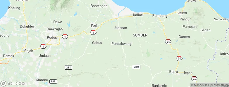 Manding, Indonesia Map