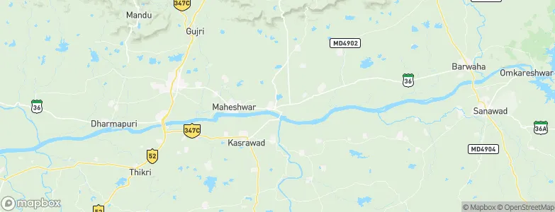 Māndleshwar, India Map