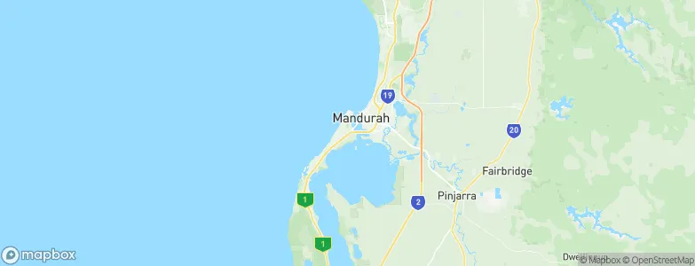 Mandurah, Australia Map