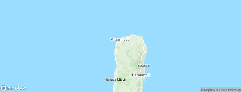 Mandza, Comoros Map